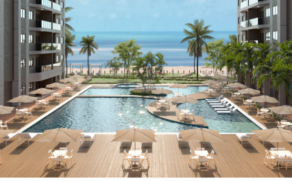 Maria Farinha Flats Residence – Studios, 2 e 3 Quartos com Lazer de Resort