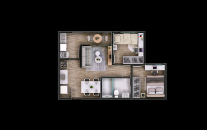 Janga Garden | Apartamento dois quartos no Janga