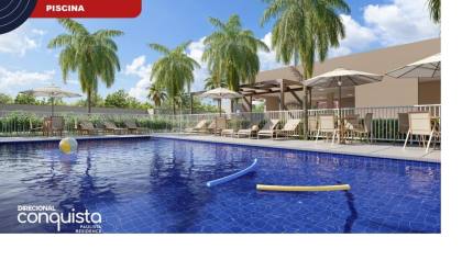 Conquista Paulista Residence / Apt com 2 quartos e laser completo