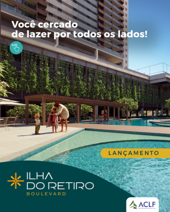 Ilha do Retiro Boulevard l Apartamento de 3 Quartos com Varanda Gourmet