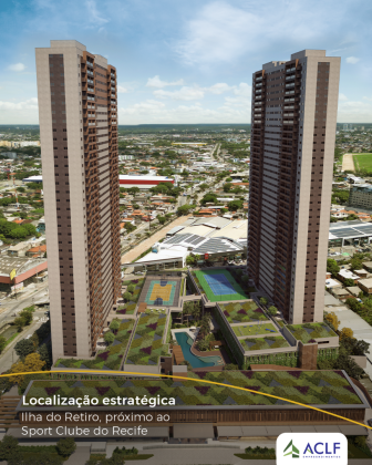 Ilha do Retiro Boulevard l Apartamento de 3 Quartos com Varanda Gourmet