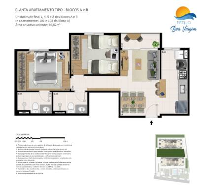Estilo Boa Viagem/Condomínio Clube 2 e 3 Quartos