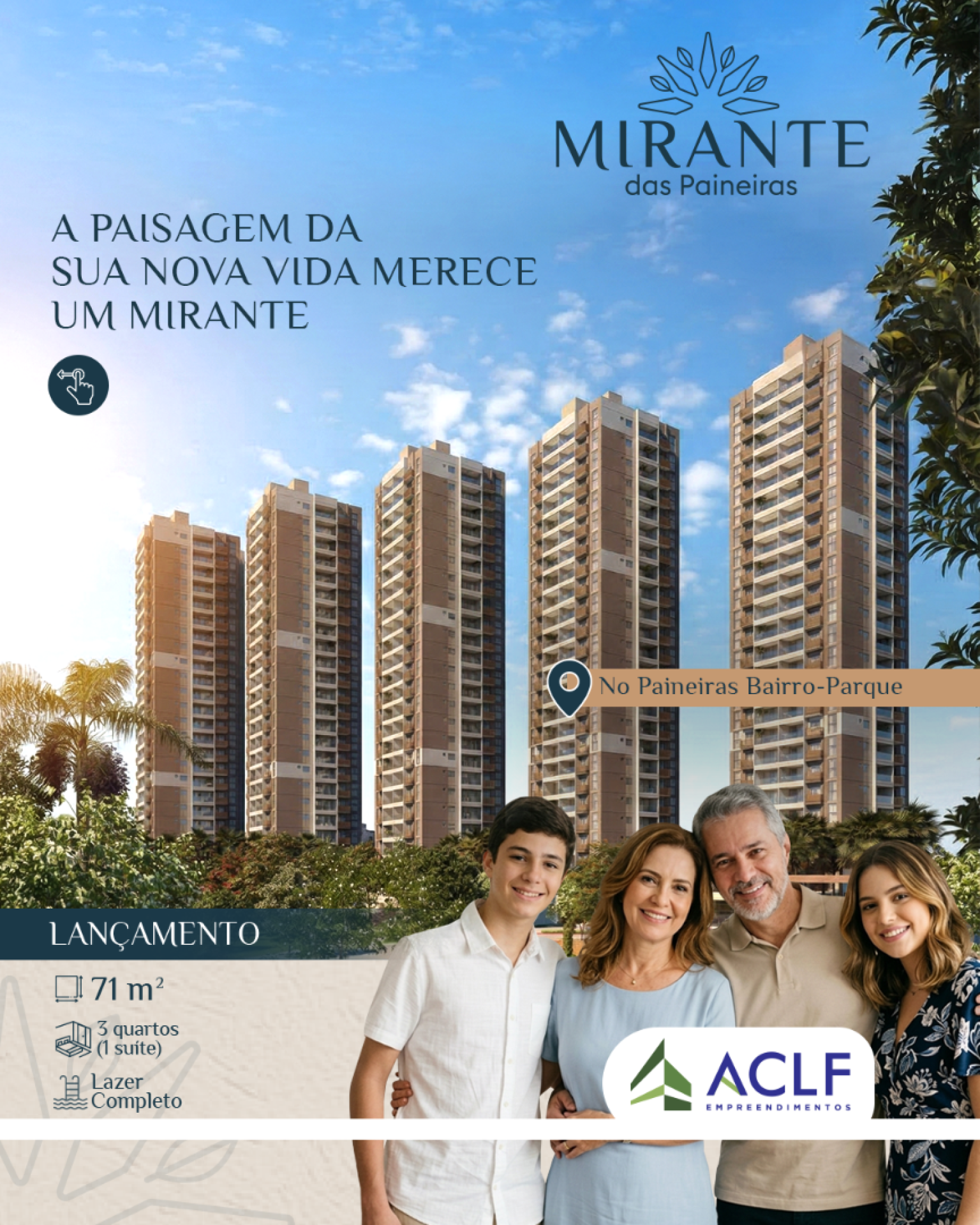 Mirante das Paineiras | Apartamento de 3 Quartos com Varanda Gourmet