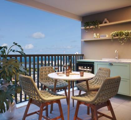 MOOD AURORA | Apartamento com 2 quartos 1 suítes -  Avenida Cruz Cabugá