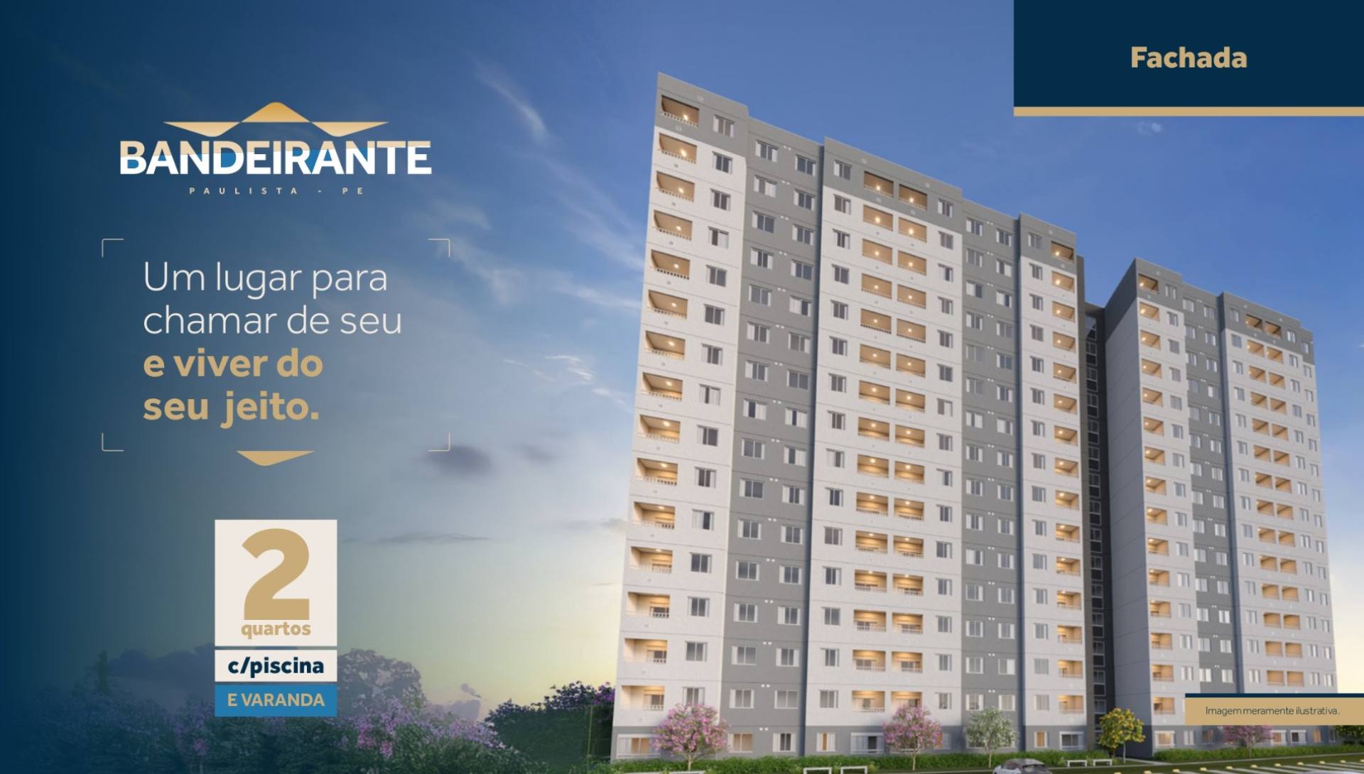 Residencial Bandeirante - Apartamento em Paulista / 2 Quartos