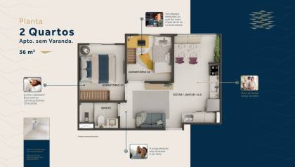 Residencial Bandeirante - Apartamento em Paulista / 2 Quartos