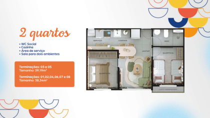 Engenho Paulista - 2 quartos / Vista para praia