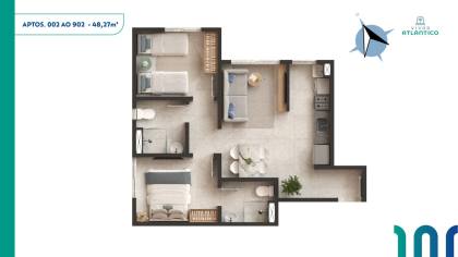 Vivar Atlântico - Apartamento em Jardim Atlantico