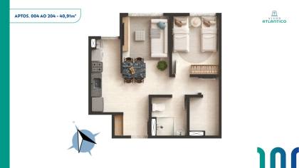 Vivar Atlântico - Apartamento em Jardim Atlantico