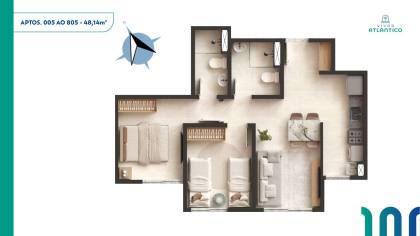 Vivar Atlântico - Apartamento em Jardim Atlantico