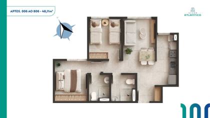 Vivar Atlântico - Apartamento em Jardim Atlantico
