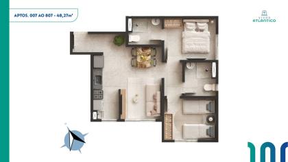 Vivar Atlântico - Apartamento em Jardim Atlantico
