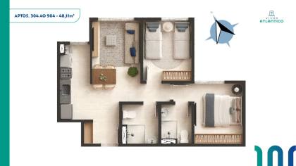 Vivar Atlântico - Apartamento em Jardim Atlantico