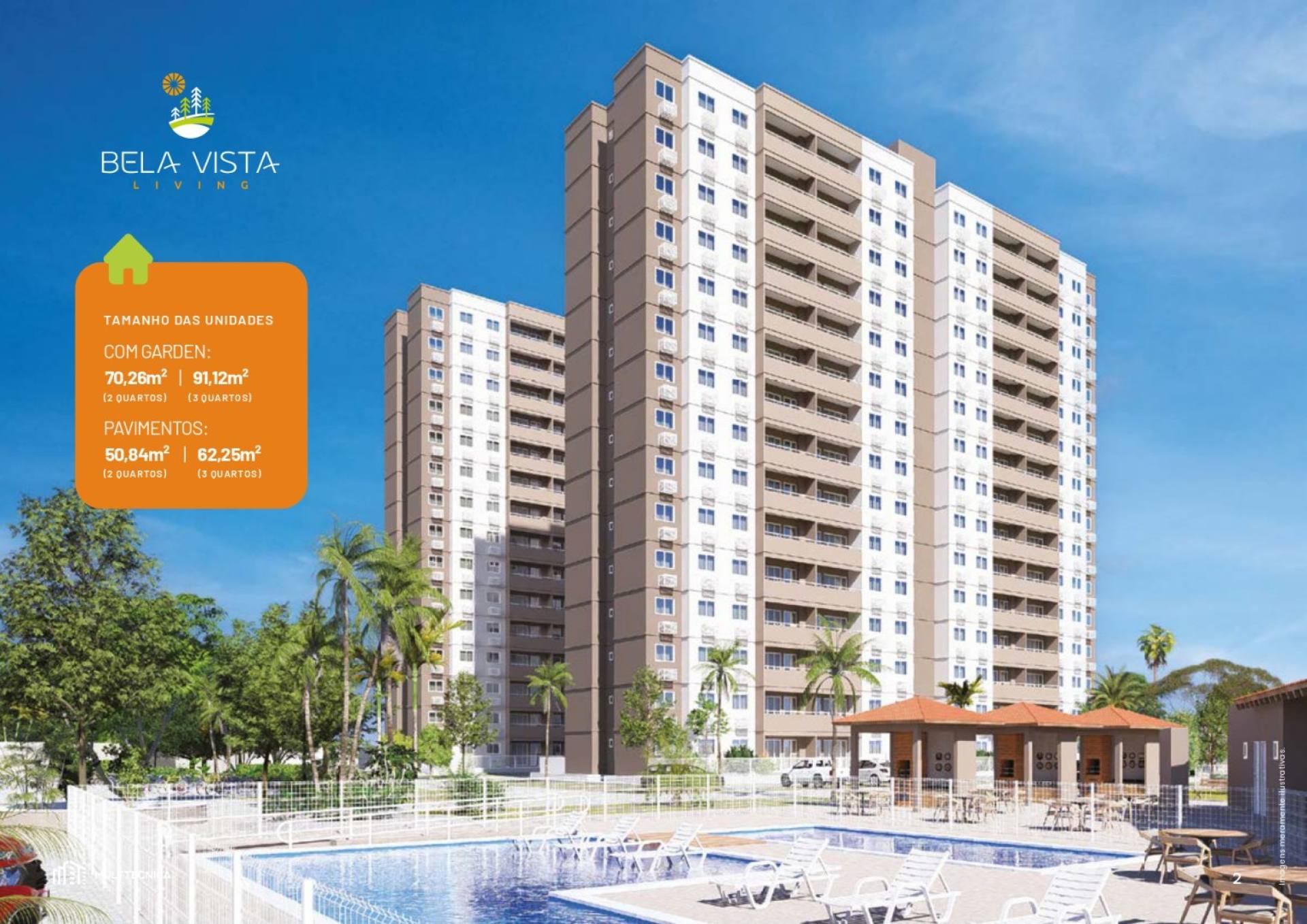 Bela Vista Living - Apartamentos 2 e 3 quartos