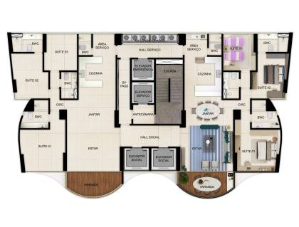 Apartamento 3 suítes, varanda, 2 vagas | MIRAGE