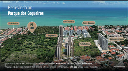Parque dos Coqueiros - apartamento com 2 quartos próximo à praia