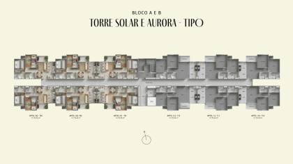 Pátio Horí - Apartamentos com 2 quartos/suíte