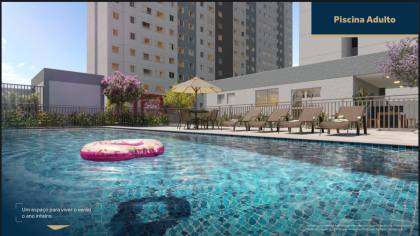 Bandeirantes - Apartamento com 2 quartos com condomínio clube