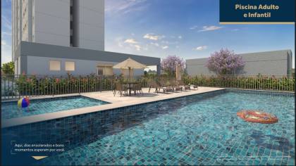 Bandeirantes - Apartamento com 2 quartos com condomínio clube