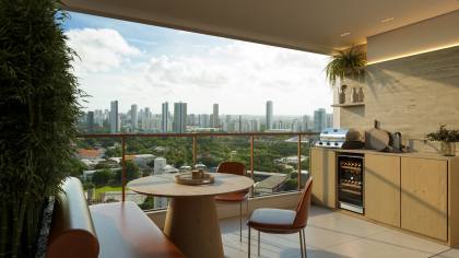 Ilha do Retiro Boulevard -  apartamento de 3 quartos no coração do Recife