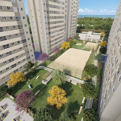 APARTAMENTO 2 QUARTOS,  Á 350M DO MAR - PARQUE DOS COQUEIROS