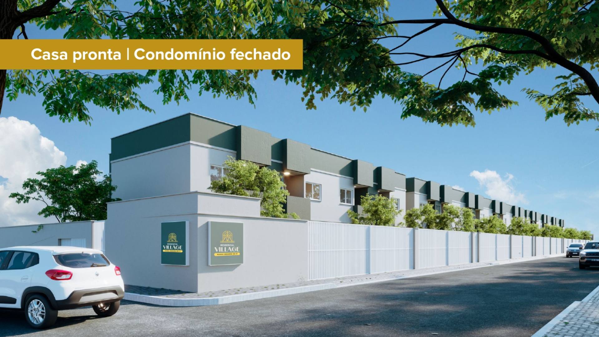 Residencial Village - Condomínio fechado 2 quartos