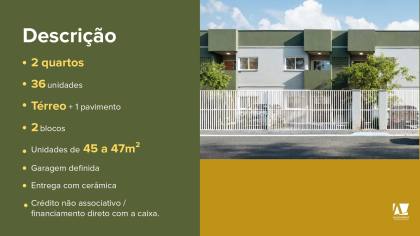 Residencial Village - Condomínio fechado 2 quartos