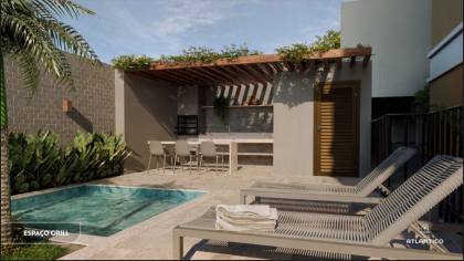Apartamento com 2 dormitórios em Olinda - rooftop com vista panorâmica para o mar