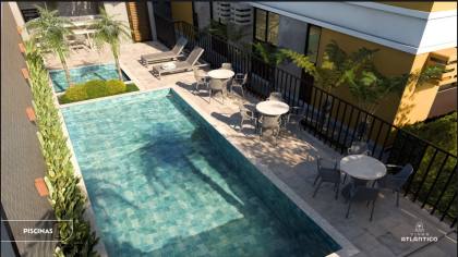 Apartamento com 2 dormitórios em Olinda - rooftop com vista panorâmica para o mar