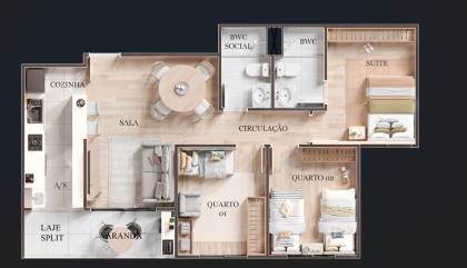 Residencial Vila Alta Vista / Apartamentos de 2 e 3 quartos com suíte no Janga