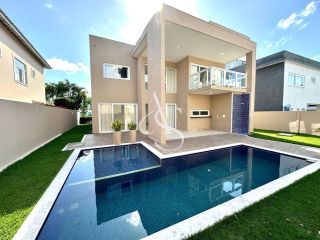 Casa 5 Suítes Luxo no Alphaville Litoral Norte 1 - Piscina Privativa e Suíte Térrea!