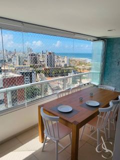 Apartamento 4/4 com 3 Suítes, 142m², Andar Alto – Caminho das Árvores