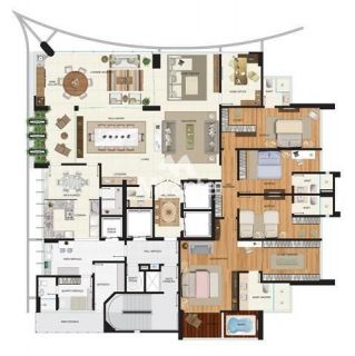 Apartamento Para Alugar com 4 quartos 4 suítes no bairro Santa Mônica em Feira De Santana