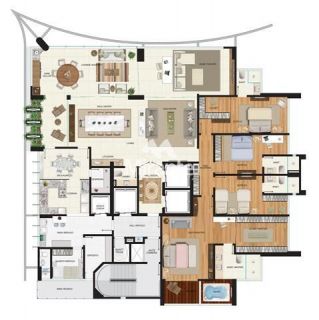 Apartamento Para Alugar com 4 quartos 4 suítes no bairro Santa Mônica em Feira De Santana