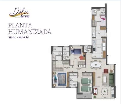 Apartamento Para Vender com 3 quartos sendo 3 suítes no bairro Santa Mônica em Feira De Santana