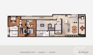 Apartamento Vista Mar Permanente no Itacolomi em Balneário Piçarras