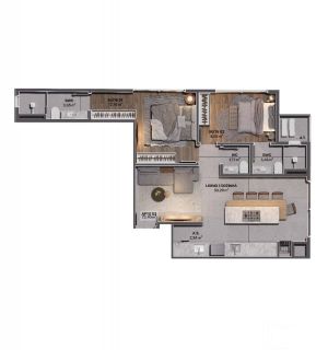 Apartamento com 2 Suítes no Centro em Balneário Piçarras