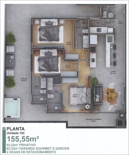 Apartamento Para Vender com 3 quartos Itacolomi em Balneário Piçarras