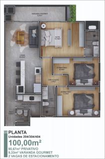 Apartamento Para Vender com 3 quartos Itacolomi em Balneário Piçarras