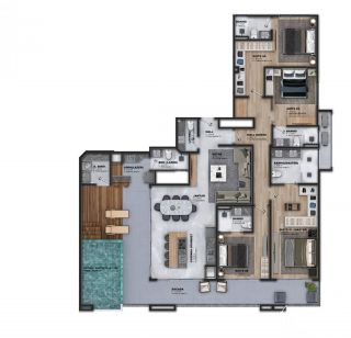 Apartamento com 3 Suítes no Itacolomi em Balneário Piçarras