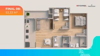 Apartamento com 1 Suíte e 1 Dormitório em Itajuba, Barra Velha