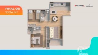Apartamento com 1 Suíte e 1 Dormitório em Itajuba, Barra Velha