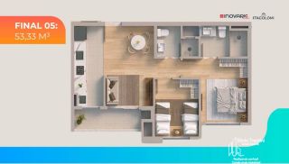 Apartamento com 1 Suíte e 1 Dormitório em Itajuba, Barra Velha