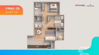 Apartamento com 1 Suíte e 1 Dormitório em Itajuba, Barra Velha