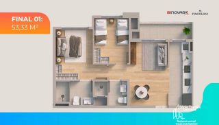 Apartamento com 1 Suíte e 1 Dormitório em Itajuba, Barra Velha
