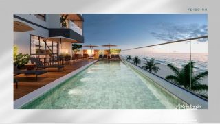 Apartamento  Frente Mar - Pé na Areia no  Tabuleiro em Barra Velha