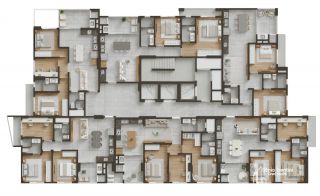 Apartamento com 2 quartos, sendo 1 suíte em Itapema