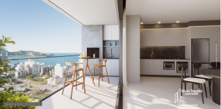 Apartamento com 2 quartos, sendo 1 suíte em Itapema