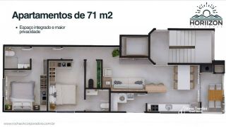 Apartamento Com 2 Suítes no Itacolomi em Balneário Piçarras