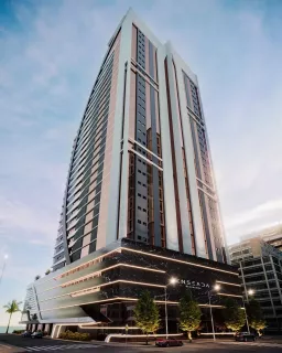 Apartamento Frente Mar com 4 suítes na Meia Praia em Itapema
